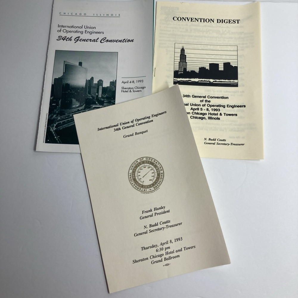 1993 International Union Operating Engineers 34Th General Convention Programs